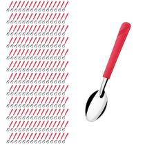Kit 180 Colheres de Sopa Vermelho Luna Aço Inox e Plástico Kit 180 Colheres de Sopa Vermelho Luna Aço Inox e Plástico