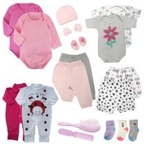 Kit 18Pç Roupa De Bebê Masculino Feminino Presente Enxoval Kit 18Pç Roupa De Bebê Masculino Feminino Presente Enxoval