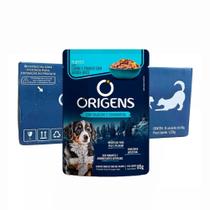 Kit 18Un. Ração Úmida Origens Sachê Cães Filhotes Sabor