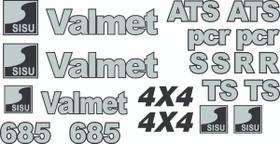 Kit 19 Adesivos Compatível Valmet Sisu 685 4x4 Kit 19 Adesivos Compatível Valmet Sisu 685 4x4