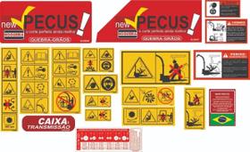 Kit 19 Adesivos Vinil UV compatível Nogueira Quebra-Grãos Kit 19 Adesivos Vinil UV compatível Nogueira Quebra-Grãos