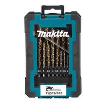 Kit 19 Brocas Metal Aço Rapido HSS M-force Makita D-67583 Kit 19 Brocas Metal Aço Rapido HSS M-force Makita D-67583