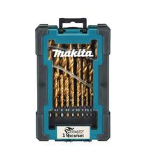 Kit 19 Brocas Metal Aço Rapido HSS Titanio D-72229 Makita