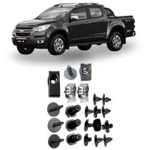 Kit 19 Grampos Fixação Parabarro Dianteiro S10 2012/2023