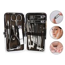 Kit 19 Instrumentos Inox Manicure Pedicure Sobrancelha