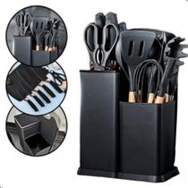 Kit 19 Peças de Utensílios de Cozinha em Silicone Completo Antiaderente e Resistente ao calor