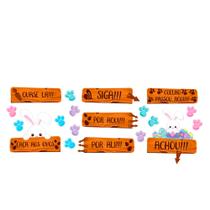Kit 19 Peças Decoração Páscoa Festa Placa Caça Aos Ovos EVA