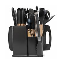 Kit 19 Peças Jogo de Utensílios de Cozinha em Silicone Antiaderente Resistente Kit 19 Peças Jogo de Utensílios de Cozinha em Silicone Antiaderente Resistente