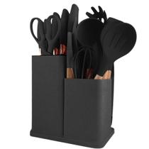 Kit 19 Peças Utensílios de Cozinha em Silicone Conjunto Completo Antiaderente e Resistente ao Calor para Cozinhar com Estilo Kit 19 Peças Utensílios de Cozinha em Silicone Conjunto Completo Antiaderente e Resistente ao Calor para Cozinhar com Estilo