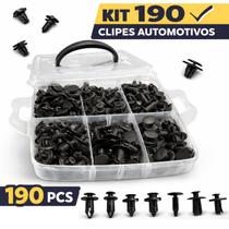 Kit 190 Presilhas Grampo Clips Automotivo Carro Painel Forro