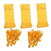 Kit 192 Papel de Bala Seda Laranja com 2 Franjas p/ Balas Kit 192 Papel de Bala Seda Laranja com 2 Franjas p/ Balas