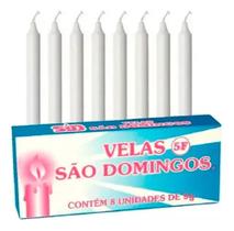 Kit 192 Vela Comum Branca 5f 24 Caixas C/ 8 Unidades Cada