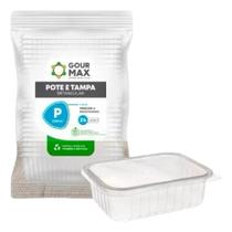Kit 192un Pote/Tampa 350ml Freezer/Microondas Sem Bisfenol Gourmax
