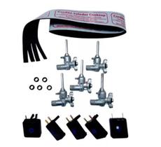 Kit 19pçs Vedante Registro Interruptor Fogão Cooktop Fischer