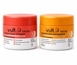 Kit 1Creme Facial Antissinais100g+1 Creme Uniformizador Vult