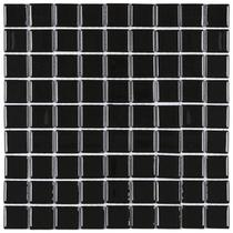 Kit 1m² Pastilha de Vidro Cristal 29cm x 29cm Preto Glass Mosaic Kit 1m² Pastilha de Vidro Cristal 29cm x 29cm Preto Glass Mosaic