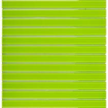 Kit 1m² Pastilha de Vidro Filetto 30cm x 30cm Verde/Limão Glass Mosaic Kit 1m² Pastilha de Vidro Filetto 30cm x 30cm Verde/Limão Glass Mosaic