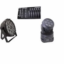 Kit 1Par Led Slim 18X12W Full+1 Mini Wash 7X12W Full+Dmx 512 - One Light