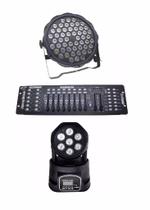 Kit 1Par Led Slim 54X3W Rgbwa 1Mini Wash 7X12W Full Dmx 512 Kit 1Par Led Slim 54X3W Rgbwa 1Mini Wash 7X12W Full Dmx 512