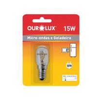 Kit 1PC Lâmpada Incandescente Micro-Ondas Geladeira 15w Ourolux E14 127v