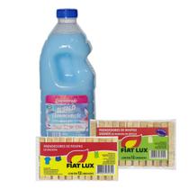 Kit 1un Amaciante Bufalo 2L + Prendedor Roupa Pq + Prendedor Grande Kit 1un Amaciante Bufalo 2L + Prendedor Roupa Pq + Prendedor Grande