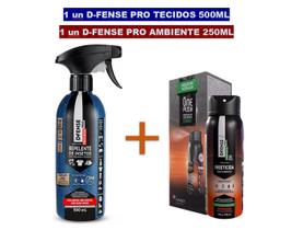 Kit 1un D-Fense Pro Tecidos 500ml + 1 D-Fense Pro Ambiente 250ml