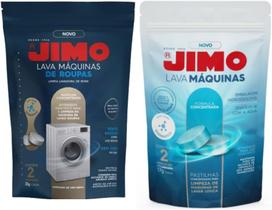 KIT 1un Lava Máquinas de Lavar ROUPAS 2x20g + 1un Lava Maquina de Lavar Louças 2x17g - JIMO KIT 1un Lava Máquinas de Lavar ROUPAS 2x20g + 1un Lava Maquina de Lavar Louças 2x17g - JIMO