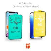 Kit 1UN Película de Cerâmica Fosca + 1UN Película de Cerâmica Para Iphone 13 Mini