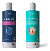 Kit 1x dr clean cloresten 500ml 1x hidrapet locao 500 ml Kit 1x dr clean cloresten 500ml 1x hidrapet locao 500 ml