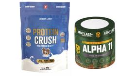 Kit 1x Protein Crush Refil 900g + 1x Pré Treino Alpha11 300g