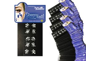 Kit 2.000 Adesivos Unhas Strass Nail, Artesanal, Branquinho
