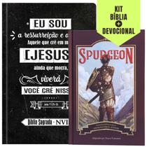 Kit 2: 1 Bíblia Sagrada Versão NVI "Eu Sou a Ressurreição e a Vida" Pão Diário + 1 Devocional Por Dayse Fontoura Para Adolescentes e Jovens