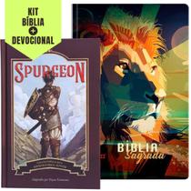Kit 2: 1 Bíblia Sagrada Versão NVI Pão Diário Leão Colorido + 1 Devocional Por Dayse Fontoura Para Adolescentes e Jovens