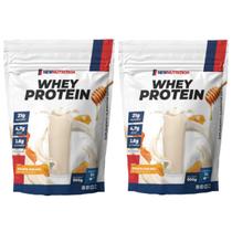 Kit 2 100% Whey Concentrado 900g - New Nutrition Kit 2 100% Whey Concentrado 900g - New Nutrition