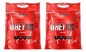 Kit 2 100% Whey Protein Concentrado 900g Coco