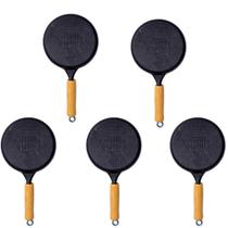 Kit 2, 3, 5, 10 Panela Mineira Cabo De Madeira