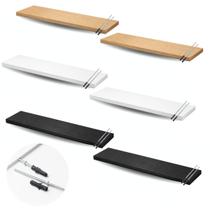 kit 2, 3 e 4 Prateleiras De Parade Suspensa 60cm Mdf Nicho Organizador Resistente Grossa Decorativo Suporte Invisivel Branca kit 2, 3 e 4 Prateleiras De Parade Suspensa 60cm Mdf Nicho Organizador Resistente Grossa Decorativo Suporte Invisivel Branca
