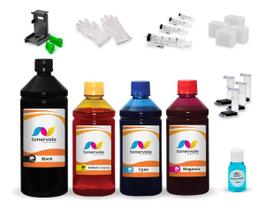 Kit 2.5 litros de Tinta Compatível Para HP D1660 D2560 D2530 D2545 60XL Kit 2.5 litros de Tinta Compatível Para HP D1660 D2560 D2530 D2545 60XL