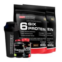 Kit 2 6 Six Protein 900G+ Thermo Start 120G Limão