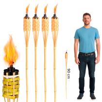 kit 2 a 4 Tochas de Bambu são João festa junina acampamento decoração casamento aromatizado