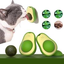 Kit 2 Abacate Catnip Brinquedo InterativoAdesivo GrudaParede