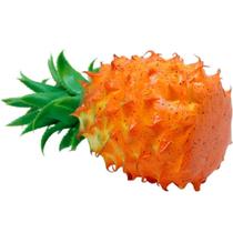 Kit 2 Abacaxi Tropical Isopor Enfeite Fruta Artificial 23cm