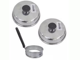 Kit 2 Abafadores de Hamburguer 14x4 + 1 Modelador de Ovo AAL