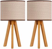 Kit 2 Abajur De Mesa Decoração Quarto Casal Acabamento Perfeito