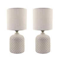 Kit 2 Abajur De Mesa Luminária Cerâmica Quarto Cabeceira Decorativo Kit 2 Abajur De Mesa Luminária Cerâmica Quarto Cabeceira Decorativo