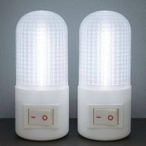 Kit 2 Abajur de Parede Luminária de Tomada Sem Fio Quarto Escritório Luz Suave LED Lâmpada Berço
