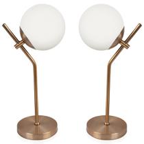 Kit 2 Abajur Luminária De Mesa Aro Jabuticaba Orby New Cobre Kit 2 Abajur Luminária De Mesa Aro Jabuticaba Orby New Cobre