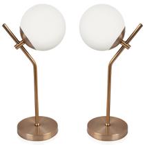 Kit 2 Abajur Luminária De Mesa Aro Jabuticaba Orby New Cobre Kit 2 Abajur Luminária De Mesa Aro Jabuticaba Orby New Cobre