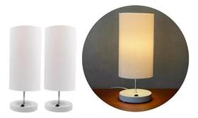 KIT 2 Abajur Luminárias De Mesa Clássica Redondo Com Interruptor Bivolt Com Cúpula Para Sala, Quarto, Cabeceira Cama, Escritório KIT 2 Abajur Luminárias De Mesa Clássica Redondo Com Interruptor Bivolt Com Cúpula Para Sala, Quarto, Cabeceira Cama, Escritório