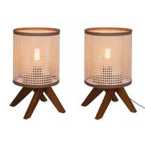 KIT 2 Abajur Mesa Cristal Para Cabeceira Quarto Cupula Detalhada